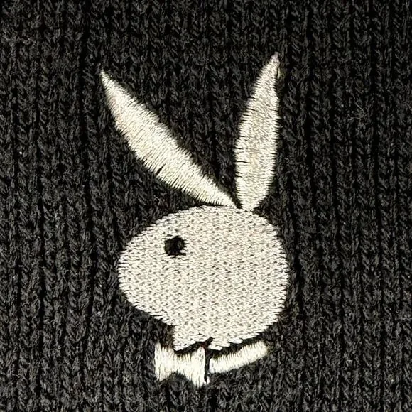 Playboy by Pacsun Black Button Up Cardigan Sweater SZ Large Academia Streetwear - Picture 3 of 12